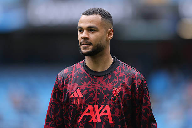 Cody Gakpo Biography: Cody Gakpo during an Emirates FA Cup match for Liverpool.