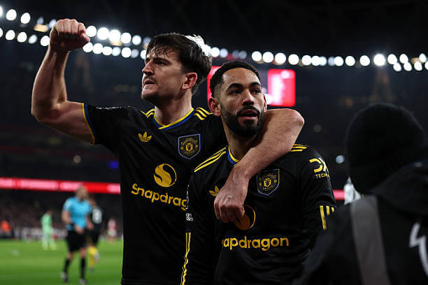 Arsenal vs Manchester United Review: Matheus Cunha celebrates his goal during the Premier League match between Arsenal and Manchester United at the Emirates Stadium on January 25, 2026.