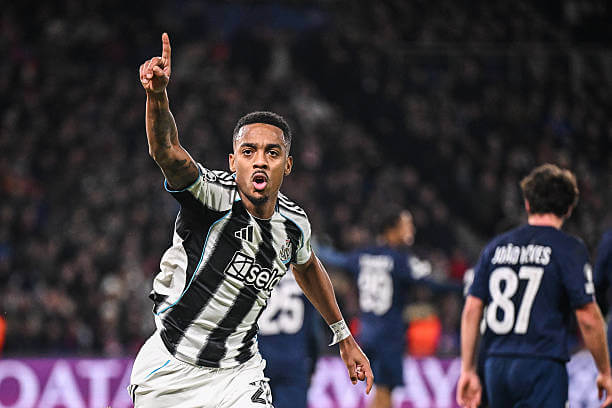 Champions League Roundup, Matchday 8: Joe Willock celebrates his goal during the UEFA Champions League 2025/26 League Phase MD8 match between PSG and Newcastle at Parc des Princes on January 28, 2026.