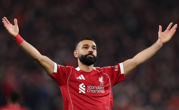Champions League Roundup, Matchday 8: Mohamed Salah celebrates his goal during the UEFA Champions League 2025/26 League Phase MD8 match between Liverpool and Qarabag at Anfield on January 28, 2026.