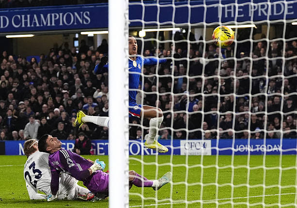 Chelsea vs Leeds Review: Joao Pedro scores during the Premier League match between Chelsea and Leeds United at Stamford Bridge on February 10, 2026.