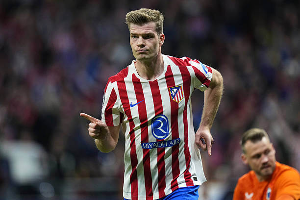 Champions League Roundup, Playoff Round: Alexander Sorloth celebrates his goal during the UEFA Champions League 2025/26 League Knockout Play-off Second Leg match between Atletico Madrid and Club Brugge at Estadio Civitas Metropolitano on February 24, 2026.
