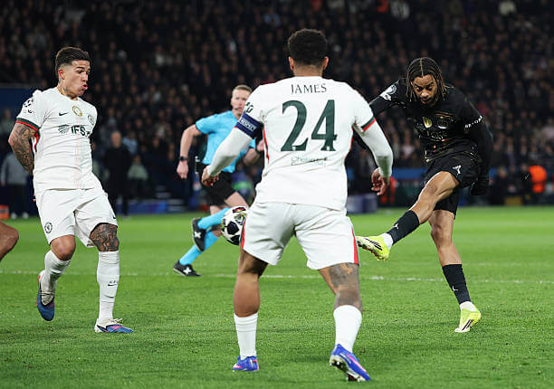 PSG vs Chelsea Review: Bradley Barcola scores during the UEFA Champions League 2025/26 Round of 16 First Leg match between PSG and Chelsea at Parc des Princes on March 11, 2026.