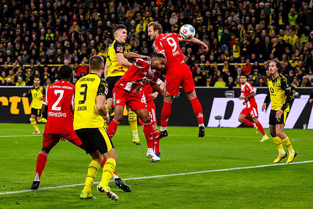 Dortmund vs Bayern Munich Review: Nico Schlotterbeck scores during the Bundesliga match between Dortmund and Bayern Munich at the Signal Iduna Park on February 28, 2026.