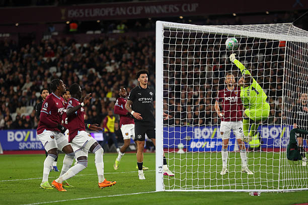 West Ham vs Manchester City Review: Bernardo Silva scores during the Premier League football match between West Ham and Manchester City at the London Stadium on March 14, 2026.