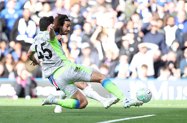 Chelsea vs Manchester City Review: Marc Cucurella scores a goal which was later ruled out for offside during the Premier League match between Chelsea and Manchester City at Stamford Bridge on April 12, 2026.