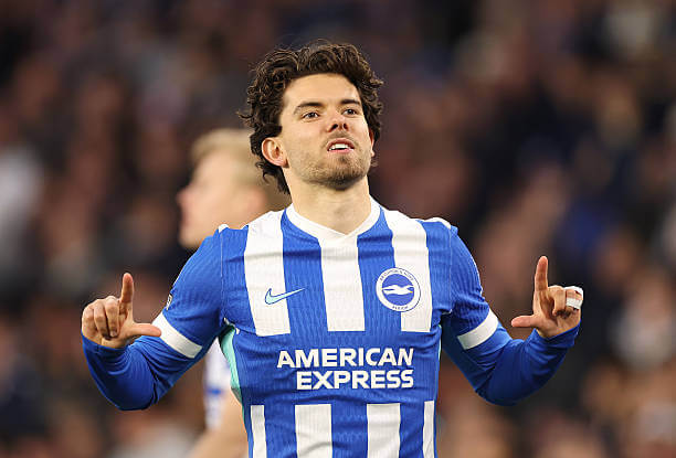 Brighton vs Chelsea Review: Ferdi Kadioglu celebrates his goal during the Premier League match between Brighton and Chelsea at the Amex Stadium on April 21, 2026.