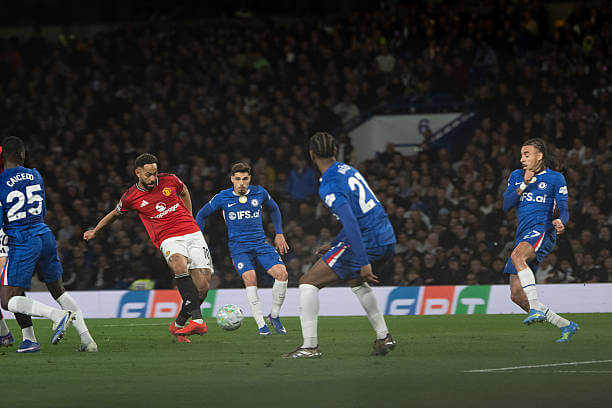 Chelsea vs Manchester United Review: Matheus Cunha scores during the Premier League match between Chelsea and Manchester United at Stamford Bridge on April 18, 2026.