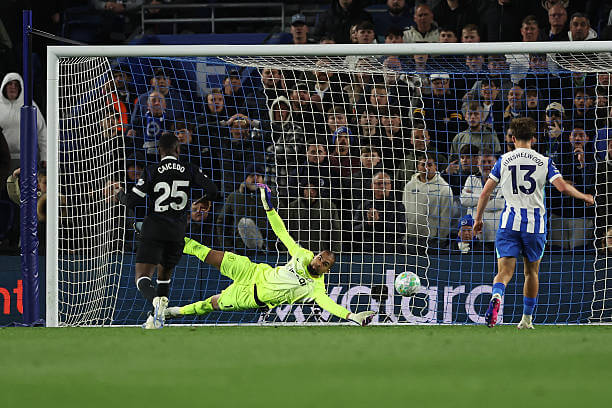 Brighton vs Chelsea Review: Jack Hinshelwood scores during the Premier League match between Brighton and Chelsea at the Amex Stadium on April 21, 2026.