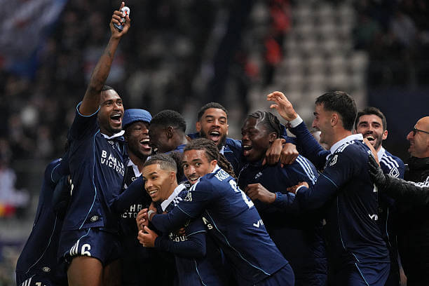 Ligue 1 Roundup, Matchday 34: Paris FC players celebrate during the Ligue 1 match between Paris FC and PSG at the Stade Jean-Bouin on May 17, 2026.