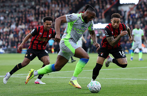Bournemouth vs Manchester City Review: Antoine Semenyo in action during the Premier League match between Bournemouth and Manchester City at the Vitality Stadium on May 19, 2026.