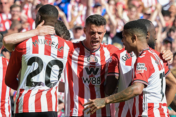 Premier League Roundup, Matchday 38: Sunderland players celebrate during the Premier League match between Sunderland and Chelsea at the Stadium of Light on May 24, 2026.