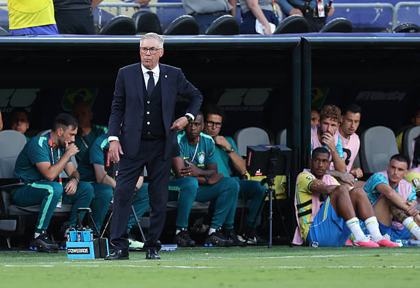 Brazil vs Morocco Review: Carlo Ancelotti on the touchline during the FIFA World Cup 2026 Group C match between Brazil and Morocco at the MetLife Stadium on June 13, 2026.