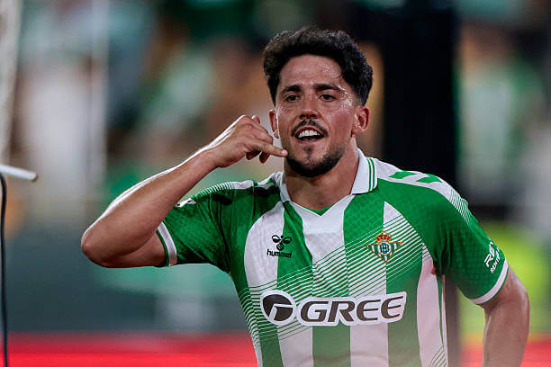 La Liga Roundup, Matchday 38: Pablo Fornals celebrates his goal during the La Liga match between Real Betis and Levante at La Cartuja Stadium on May 23, 2026.