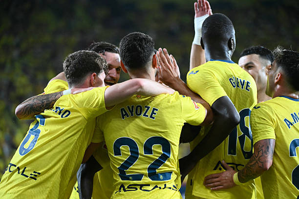 La Liga Roundup, Matchday 38: Villarreal players celebrate during the La Liga match between Villarreal and Atletico Madrid at La Ceramica on May 24, 2026.
