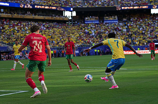 Brazil vs Morocco Review: Vinicius Junior scores during the FIFA World Cup 2026 Group C match between Brazil and Morocco at the MetLife Stadium on June 13, 2026.