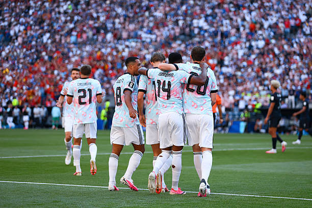 2026 FIFA World Cup Roundup, Round of 16: Players from Belgium celebrate during the FIFA World Cup 2026 Round of 16 match between the USA and Belgium on July 6, 2026 at Seattle Stadium.