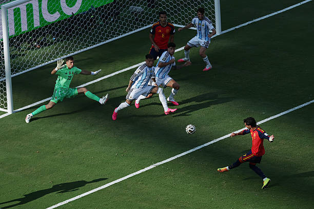 Spain vs Argentina Review: Ferran Torres scores during the FIFA World Cup 2026 Final match between Spain and Argentina at New York New Jersey Stadium on July 19, 2026.