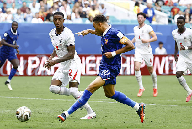 France vs England Review: Kylian Mbappe scores during the FIFA World Cup 2026 Bronze Final between France and England at Miami Stadium on July 18, 2026.