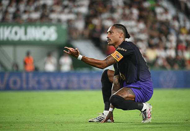 Elche vs Barcelona Review: Raphinha celebrates his goal during the LaLiga 2026/27 match between Elche and Barcelona at the Estadio Manuel Martinez Valero on August 23, 2026.