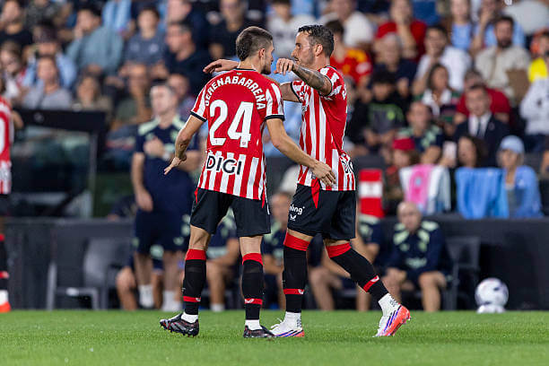 La Liga Roundup, Matchday 3: Alex Berenguer celebrates his goal during the the La Liga 2026/27 match between Celta Vigo and Athletic Bilbao at Estadio de Balaidos on August 30, 2026.