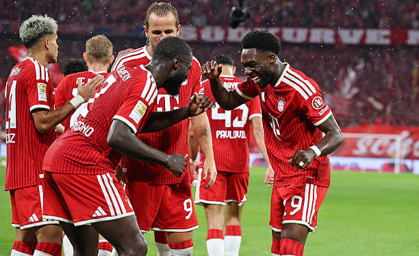 Bundesliga Roundup, Matchday 1: Bayern Munich players celebrate during the Bundesliga 2026/27 match between Bayern Munich and Stuttgart at Allianz Arena on August 28, 2026.