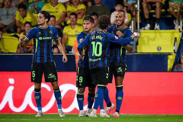 La Liga Roundup, Matchday 5: Real Betis players celebrate during the LaLiga 2026/27 match between Villarreal and Real Betis at Estadio de la Ceramica on September 14, 2026.