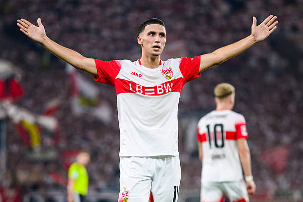 Bundesliga Roundup, Matchday 2: Bilal El Khannouss celebrates his goal during the Bundesliga 2026/27 match between Stuttgart and FC Köln at MHPArena on September 4, 2026.
