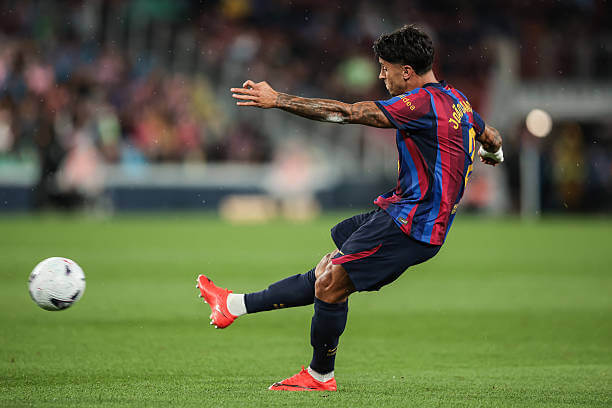 Barcelona vs Racing Santander Review: Joao Cancelo scores during the LaLiga 2026/27 match between Barcelona and Racing Santander at the Camp Nou on September 16, 2026.