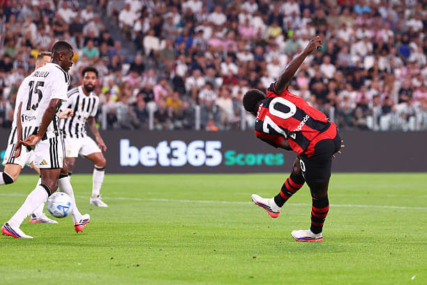 Juventus vs AC Milan Review: Alphadjo Cisse scores during the Serie A match between Juventus and AC Milan at the Allianz Stadium on September 06, 2026.