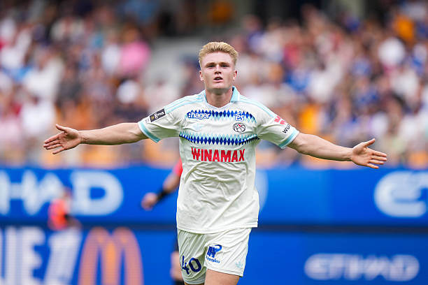 Ligue 1 Roundup, Matchday 3: Conrad Harder celebrates his goal during the Ligue 1 match between Troyes and Strasbourg at Stade de l'Aube on September 6, 2026.