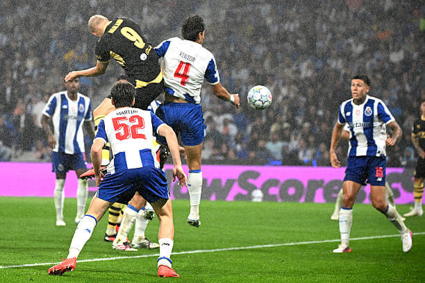 FC Porto vs Manchester City Review: Erling Haaland scores during the UEFA Champions League 2026/27 League Phase MD1 match between FC Porto and Manchester City at the Estadio do Dragao on September 08, 2026.