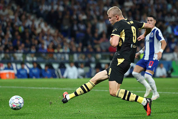 FC Porto vs Manchester City Review: Erling Haaland scores his second goal during the UEFA Champions League 2026/27 League Phase MD1 match between FC Porto and Manchester City at the Estadio do Dragao on September 08, 2026.