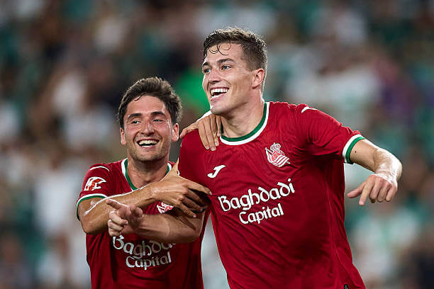 La Liga Roundup, Matchday 4: Luka Sucic celebrates his goal during the LaLiga 2026/27 match between Elche and Real Sociedad at Estadio Manuel Martinez Valero on September 07, 2026.