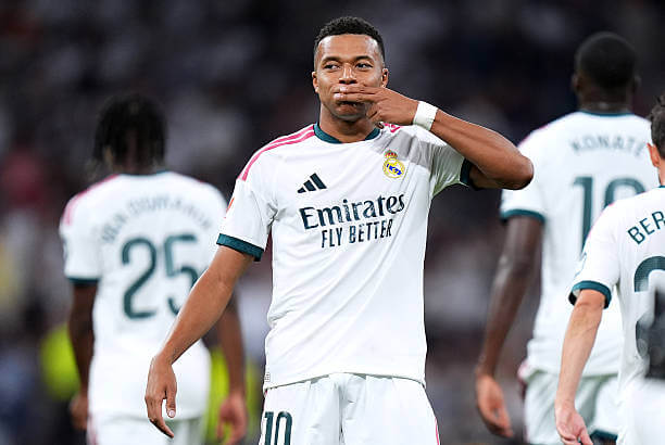 Real Madrid vs Rayo Vallecano Review: Kylian Mbappe celebrates his goal during the LaLiga match between Real Madrid and Rayo Vallecano at the Santiago Bernabeu on September 12, 2026.