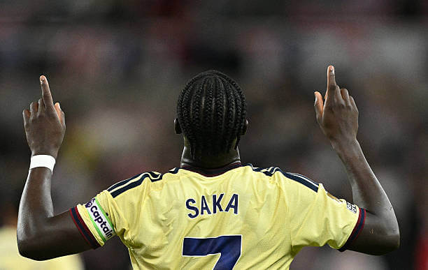 Sunderland vs Arsenal Review: Bukayo Saka celebrate his goal during the Premier League match between Sunderland and Arsenal at the Stadium of Light on September 12, 2026.