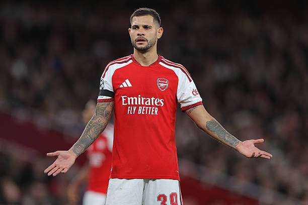 Arsenal vs Lille Review: Bruno Guimaraes reacts during the UEFA Champions League 2026/27 League Phase MD2 match between Arsenal and Lille at the Emirates Stadium on October 13, 2026.