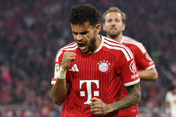 Bayern Munich vs RB Leipzig Review: Luis Diaz celebrates his goal during the Bundesliga 2026/27 match between Bayern Munich and RB Leipzig at Allianz Arena on October 17, 2026.