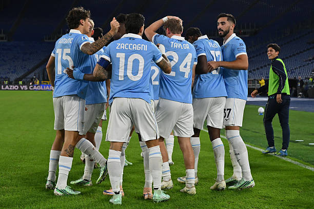 Serie A Roundup, Matchday 8: Lazio players celebrate during the Serie A match between Lazio and Parma at the Olympic Stadium on October 24, 2026.