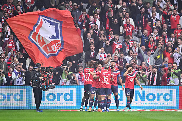 Ligue 1 Roundup, Matchday 6: Lille players celebrate during Ligue 1 match between Lille and Le Havre at Stade Pierre-Mauroy on October 10, 2026.