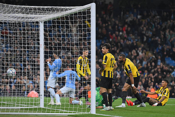 Manchester City vs AEK Athens Review: Phil Foden scores his first goal of the game during the UEFA Champions League 2026/27 League Phase MD3 match between Manchester City and AEK Athens at the Etihad Stadium on October 20, 2026.