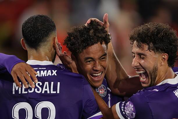 Ligue 1 Roundup, Matchday 6: Toulouse players celebrate during the Ligue 1 2026/27 match between Monaco and Toulouse at the Stade Louis ll on October 10, 2026.